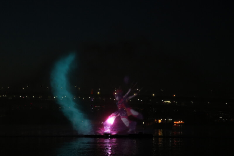 北斎 Fgoのコラボが実現 水辺を彩る江戸祭 のウォータープロジェクションマッピングを写真で振り返る Akiba S Gate